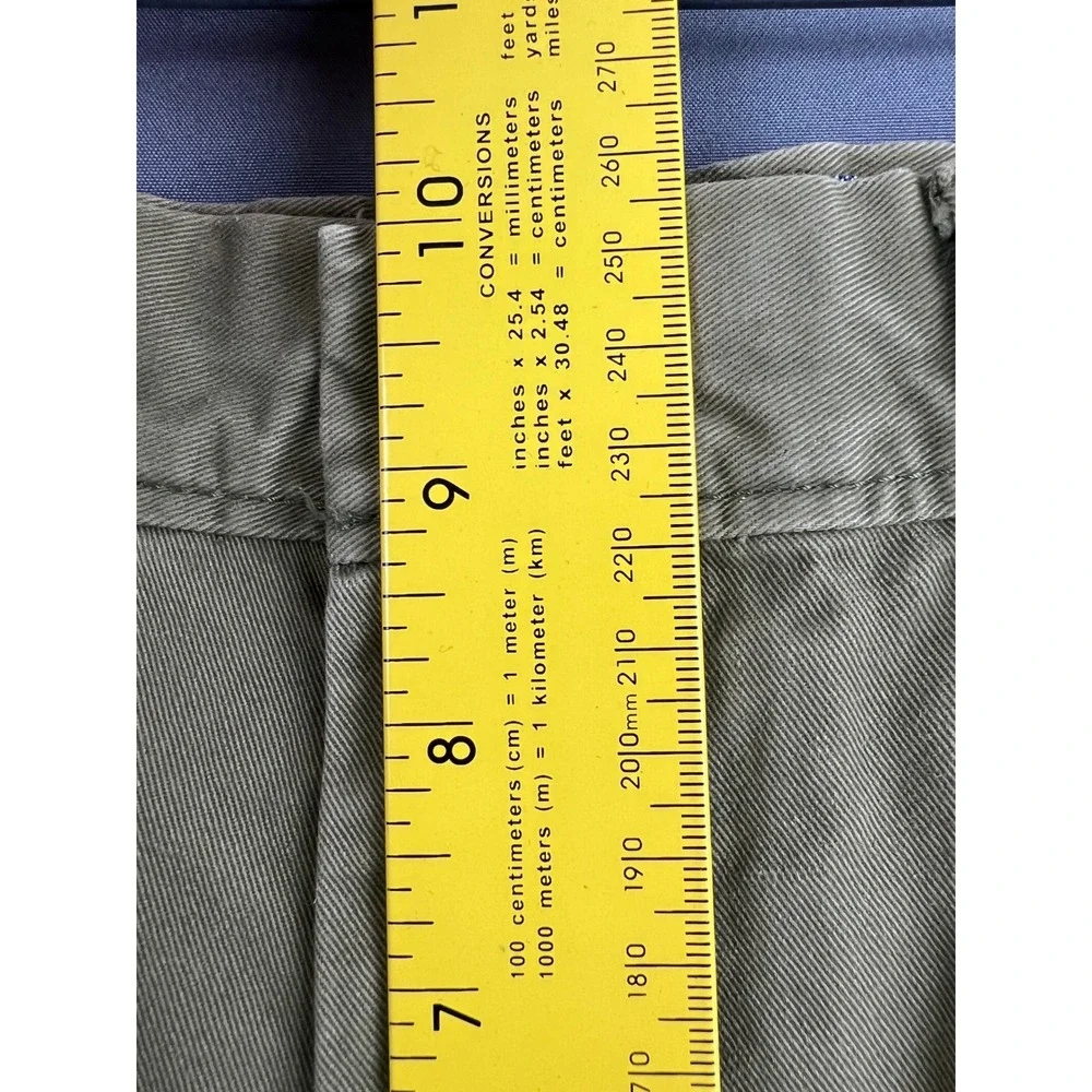 Banana Republic Aiden Shorts Mens 30 Fresh Olive Green Chino Cotton Twill